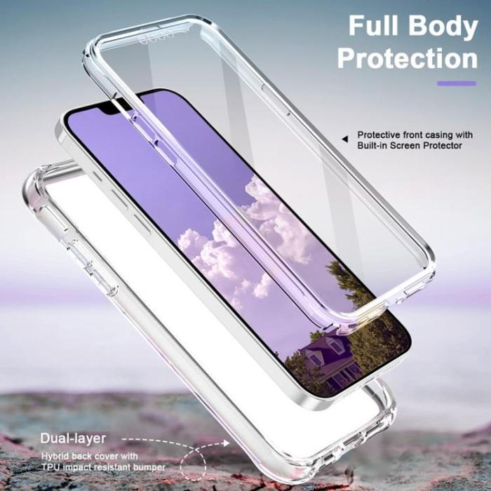 OEM - iPhone 14 Pro Max Skal 360 Marble - Lila