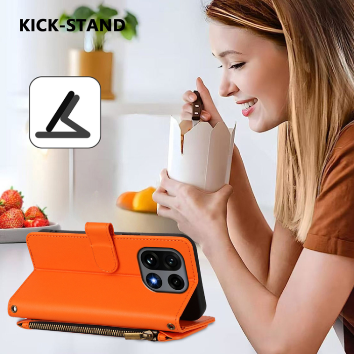 A-One Brand - OnePlus 15 Konstläder Plånboksfodral Butterfly Floral Imprint Zipper