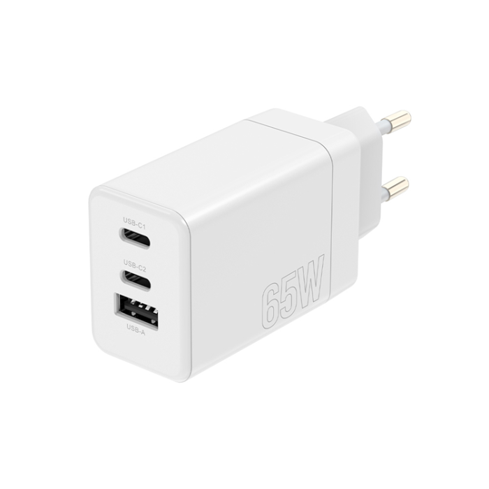 Maxlife - Maxlife Väggladdare 2x USB-C 1x USB 65W - Vit