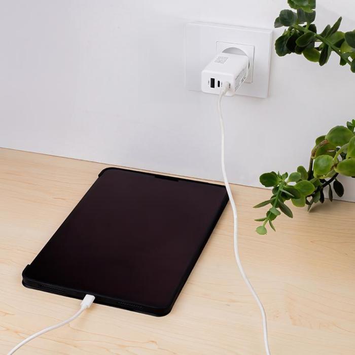 Maxlife - Maxlife Väggladdare 2x USB-C 1x USB 65W - Vit