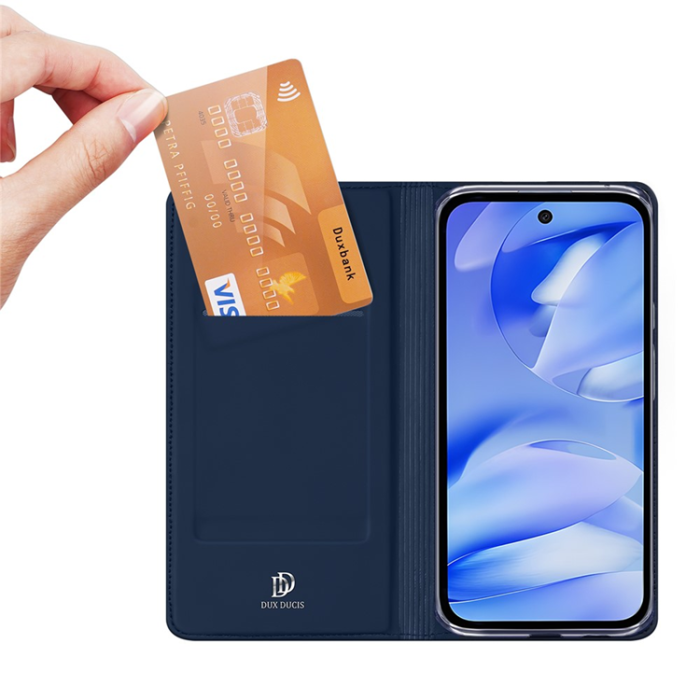 Dux Ducis - Dux Ducis Google Pixel 9a Plånboksfodral Skin Pro - Blå