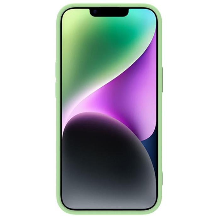 Nillkin - Nillkin iPhone 14 Plus Skal Magsafe CamShield Silicone - Grön
