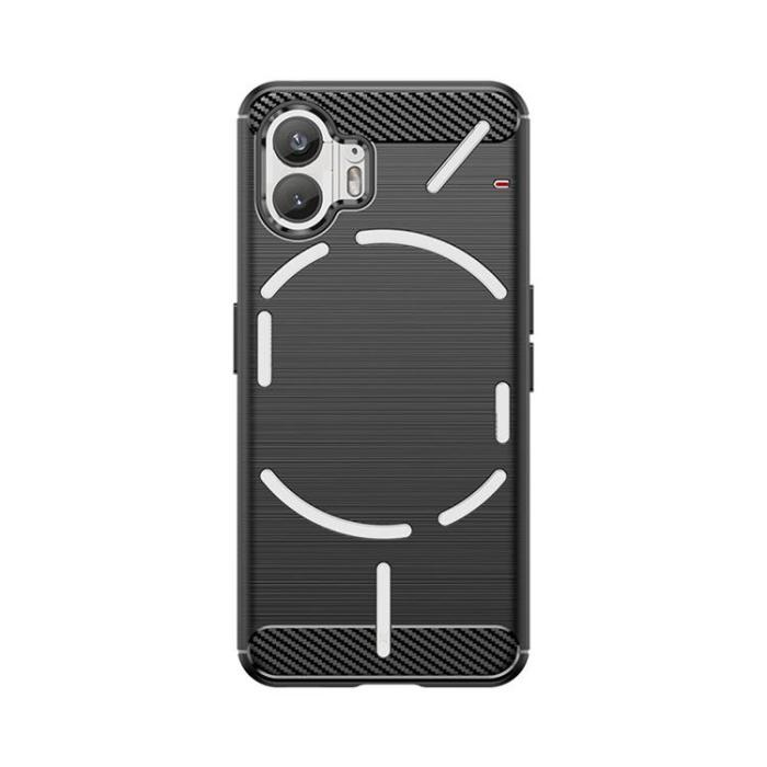 OEM - Nothing Phone 2 Mobilskal Carbon Silikon - Svart