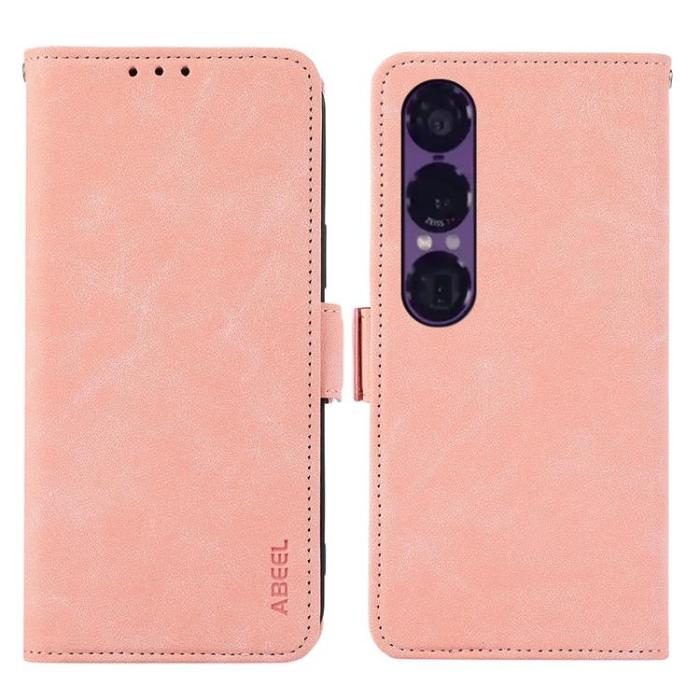 ABEEL - ABEEL Sony Xperia 1 VII Plånboksfodral RFID Blocking - Rosa