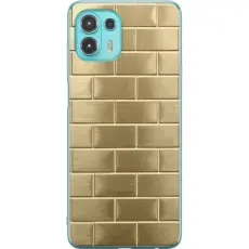 Gustaf - Mobilskal till Motorola Edge 20 Lite med Gyllene Murstenar
