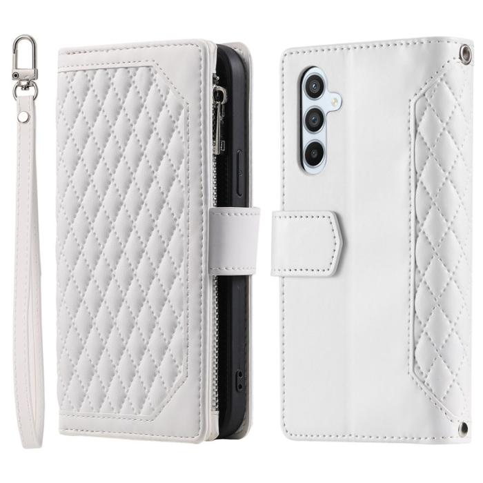OEM - Samsung Galaxy A57 Plånboksfodral Konstläder - Vit