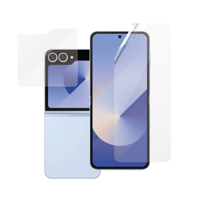 Panzer - Panzer Galaxy Z Flip 6 Bundle 2in1 Härdat Glas + Skärmskydd SAFE