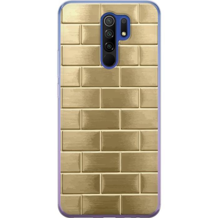 iSecrets - Mobilskal till Xiaomi Redmi 9 med Gyllene Murstenar