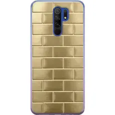 Gustaf - Mobilskal till Xiaomi Redmi 9 med Gyllene Murstenar