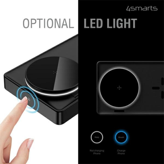 4smarts - 4smarts Trådlös Laddare 20W iPhone Apple Watch Airpods UltiMag - Svart