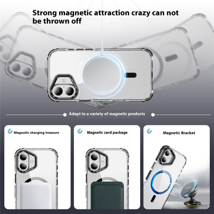 A-One Brand - iPhone 16 Plus Mobilskal MagSafe Kickstand - Svart