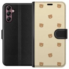 iSecrets - Pl&aring;nboksfodral till Samsung Galaxy A14 5G med Bj&ouml;rnm&ouml;nster