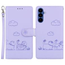 OEM - Mobilskal till Samsung Galaxy S26 / S26 Pro RFID-Skydd TPU + KonstL&auml;der - Lila