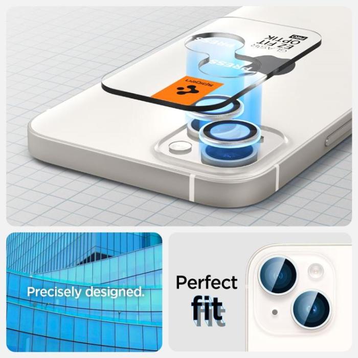 UTGATT1 - [2-Pack] Spigen iPhone 14/14 Plus Linsskydd i Härdat Glas Starlight