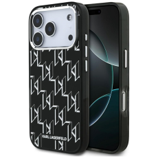 KARL LAGERFELD - Karl Lagerfeld iPhone 17 Pro Mobilskal Magsafe KL Monogram - Svart