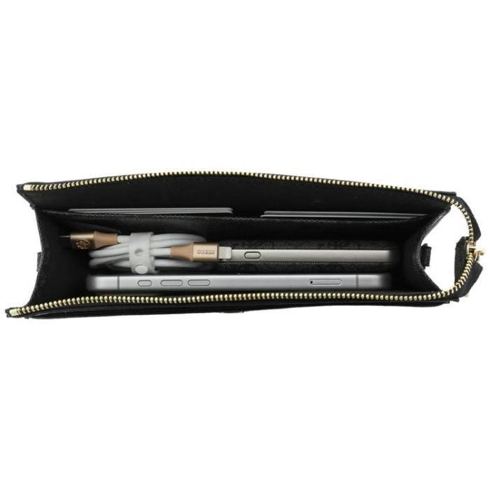 Guess - Guess Mobilväska 4G Big Logo Kuvertväska - Svart