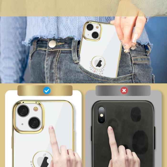 UTGATT5 - Kingxbar Teardrop Sky Series Skal iPhone 13 Pro - Guld