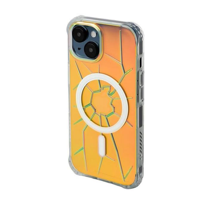 Kingxbar - Kingxbar iPhone 15 Mobilskal Magsafe PQY Crack - Holographic