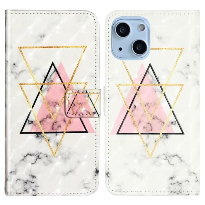OEM - iPhone 14 Plånboksfodral Folio Flip - Triangle