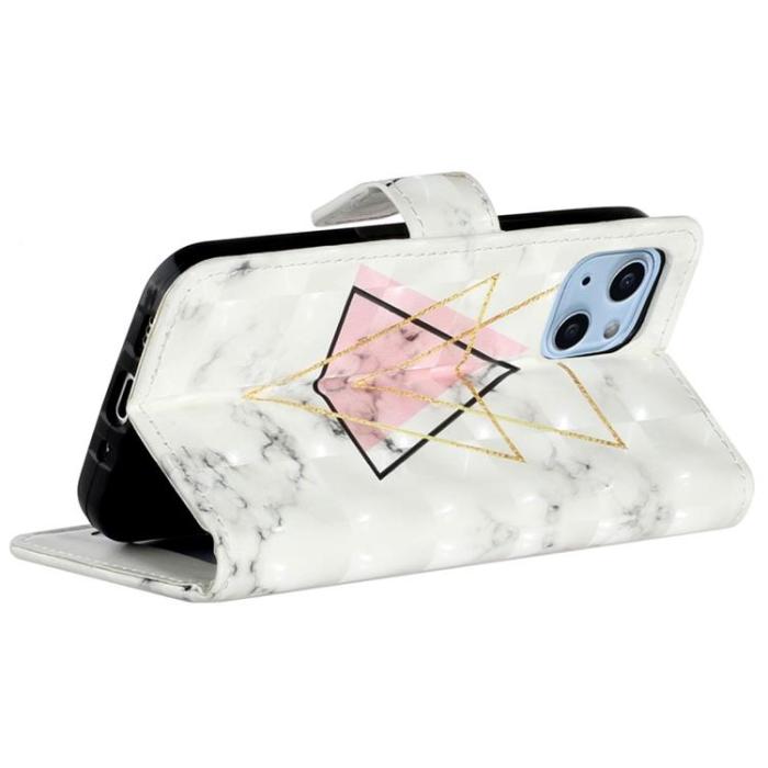 OEM - iPhone 14 Plånboksfodral Folio Flip - Triangle