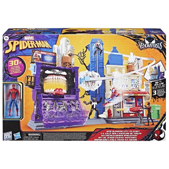 MARVEL - MARVEL Spider-Man 4 Inch Venomversus Web City Playset