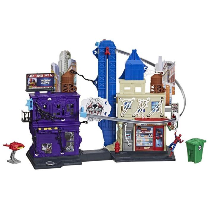 MARVEL - MARVEL Spider-Man 4 Inch Venomversus Web City Playset