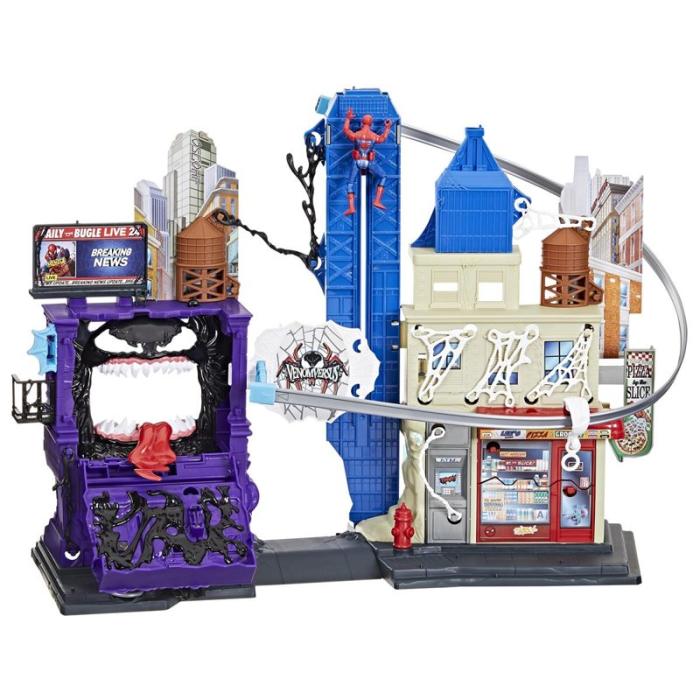 MARVEL - MARVEL Spider-Man 4 Inch Venomversus Web City Playset