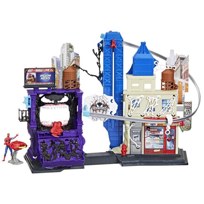 MARVEL - MARVEL Spider-Man 4 Inch Venomversus Web City Playset
