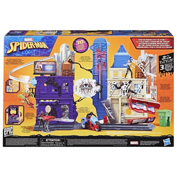 MARVEL - MARVEL Spider-Man 4 Inch Venomversus Web City Playset