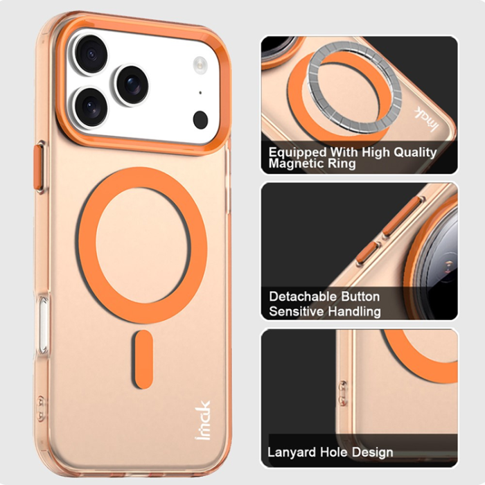 Imak - IMAK iPhone 17 Pro Mobilskal MagSafe Anti Drop - Orange