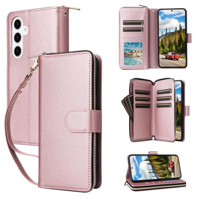 OEM - Mobilfodral för Samsung Galaxy S26 Plus 9 Kortfack - Roséguld