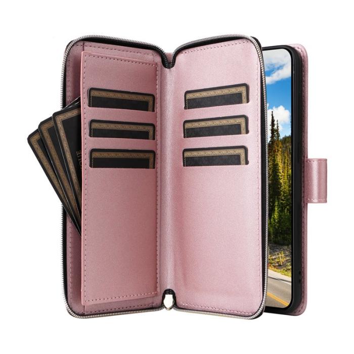 OEM - Mobilfodral för Samsung Galaxy S26 Plus 9 Kortfack - Roséguld