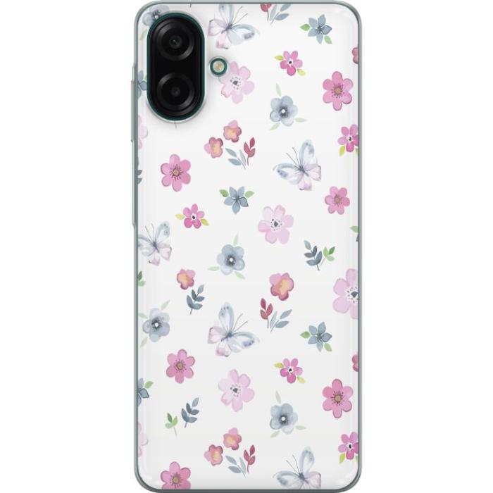 iSecrets - Mobilskal till Samsung Galaxy A07 4G med Blommor och fjärillar