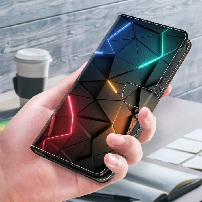 OEM - Plånboksfodral för Samsung Galaxy S26 Konstläder Stativmönster - Ljus sprickor