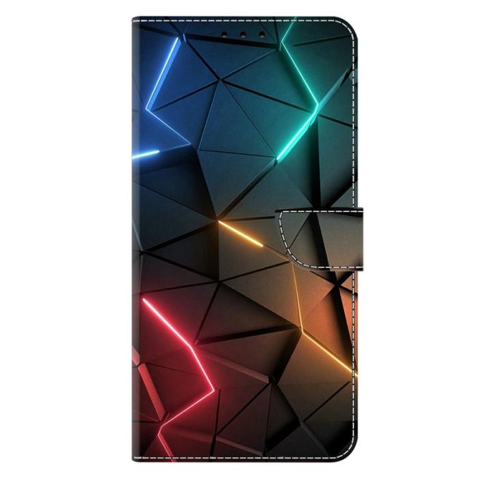 OEM - Plånboksfodral för Samsung Galaxy S26 Konstläder Stativmönster - Ljus sprickor