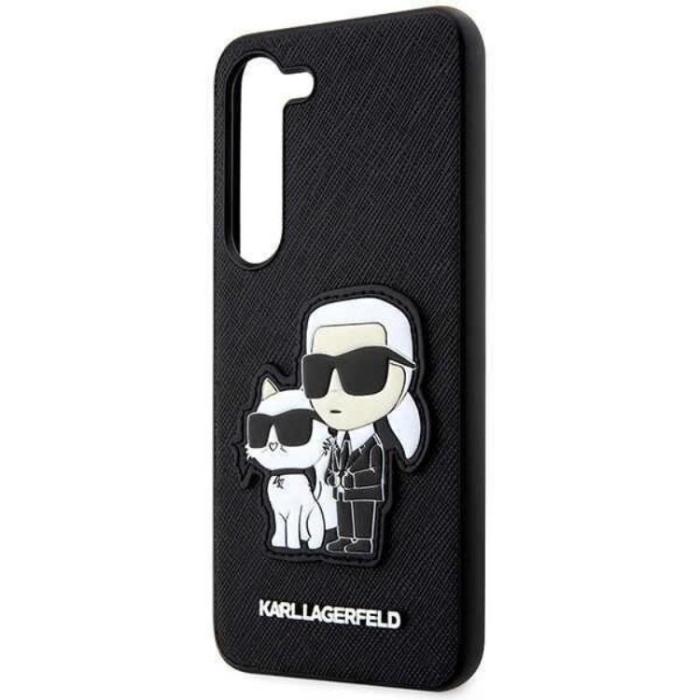 KARL LAGERFELD - Karl Lagerfeld Galaxy S23 Plus Skal Saffiano Karl & Choupette - Svart