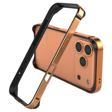 A-One Brand - iPhone 17 Pro Max Mobilskal Bumper Ultra Thin Metal TPU - Orange