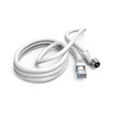 Hama - Hama Antennkabel 75dB Koaxialkontakt till RJ45-kontakt 2.5m - Vit