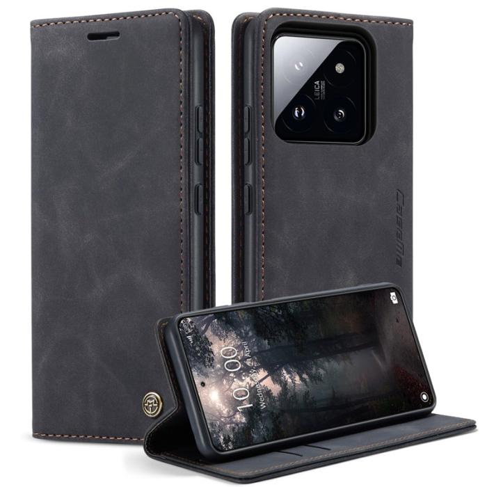 Caseme - CASEME 013 Series Mobilskal till Xiaomi 14 Automatisk Stängning Svart