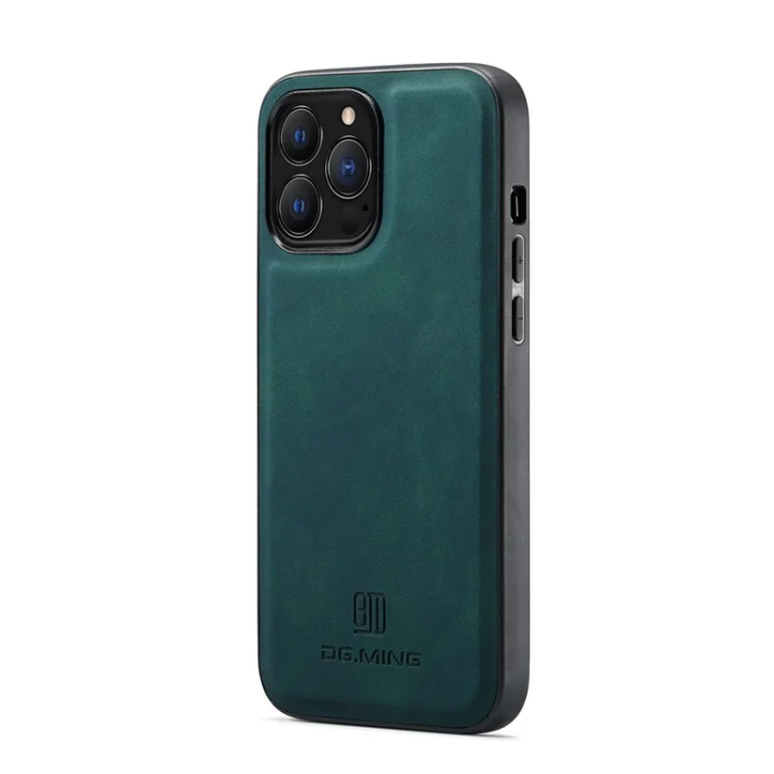 DG.MING - DG.MING iPhone 16 Pro Max Mobilskal Hybrid Läder - Grön