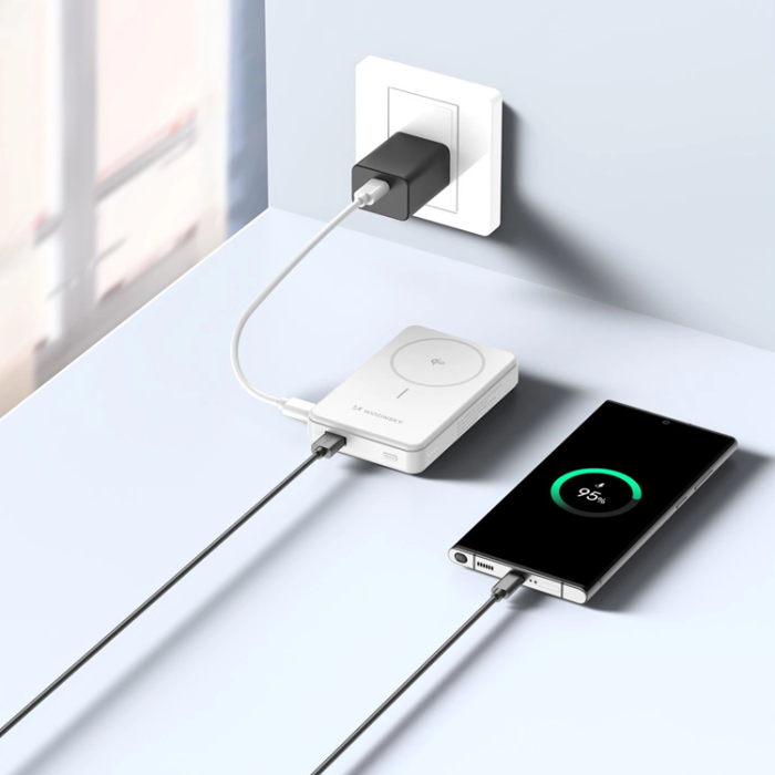 Wozinsky - Wozinsky Qi2 Powerbank 10000 mAh 22.5W 1xUSB-C 1xUSB-A - Vit