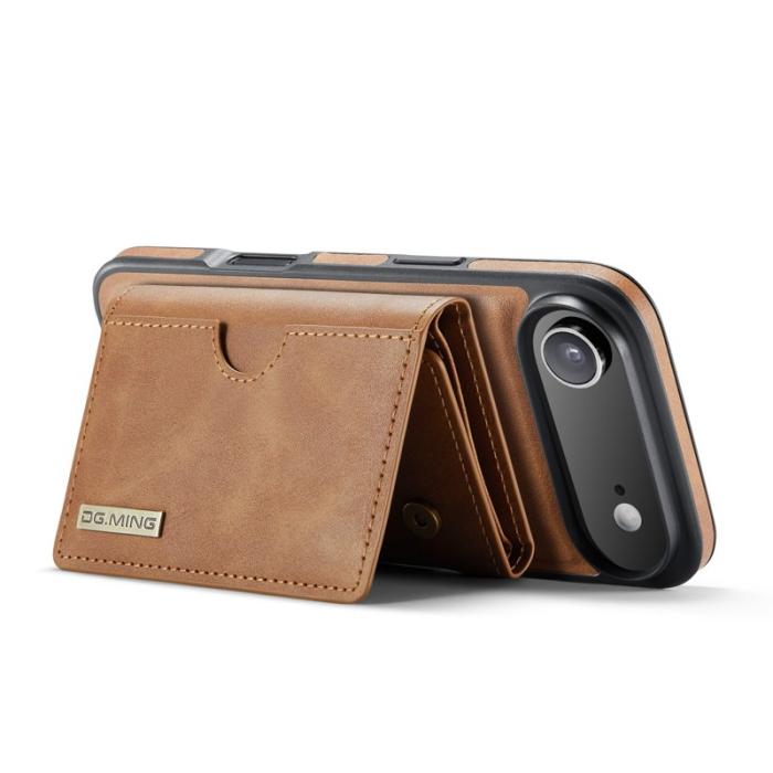 DG.MING - DG.MING M6 Series Mobilskal till iPhone Air Magnetiskt Plånboksfodral Brun
