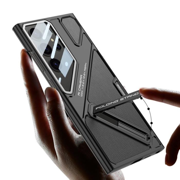 GKK - GKK Samsung Galaxy S24 Ultra Fodral Shockproof PC + PU - Lila