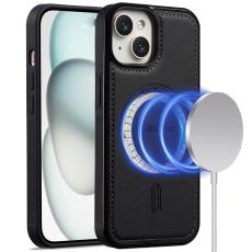 LC.imeeke - LC.IMEEKE L6 Fodral f&ouml;r iPhone 15 Plus KonstL&auml;der - Svart