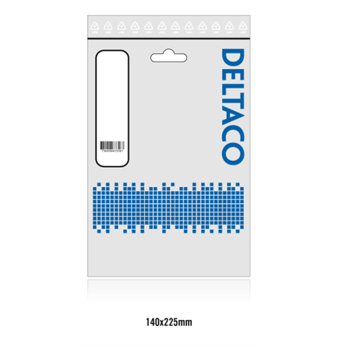 UTGATT1 - Deltaco USB-C till USB-C Kabel 1m - Vit
