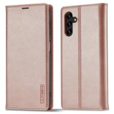 LC.imeeke - LC.IMEEKE Samsung Galaxy A54 5G Pl&aring;nboksfodral Konstl&auml;der - Rosa