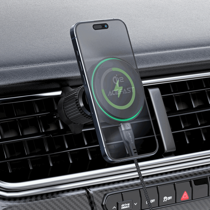 Acefast - Acefast Qi2 Magsafe Bilhållare 15W D33 laddare För Luftventil