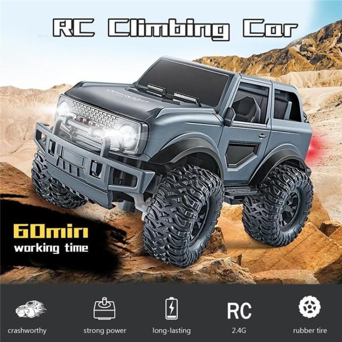 OEM - 1/16 RC Terrängklättringsbil 2.4GHz Fjärrkontroll för Barn (Ålder 8+)