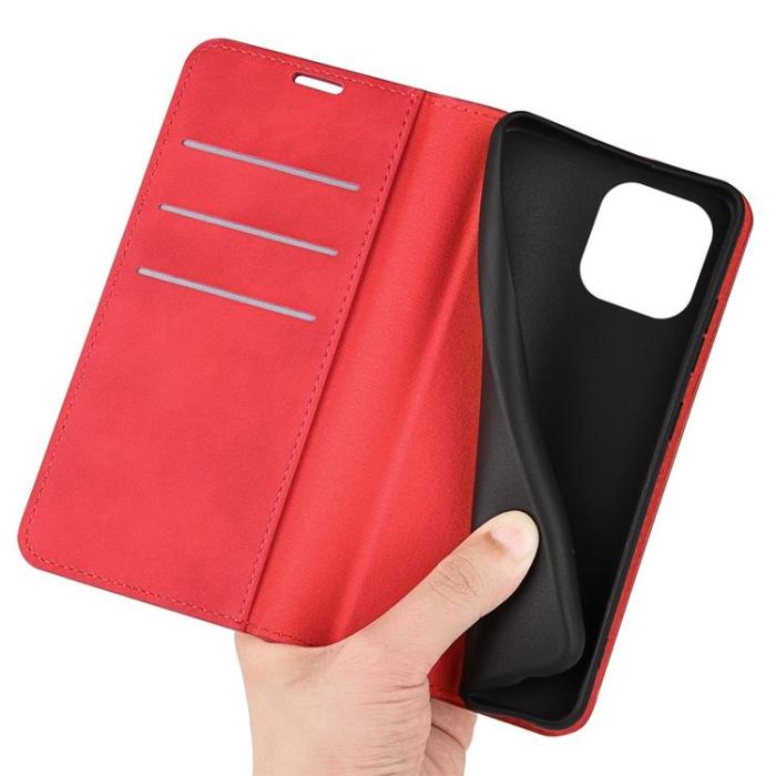 OEM - Folio iPhone 14 Pro Plånboksfodral - Röd