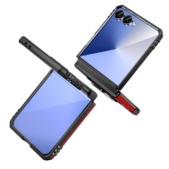 A-One Brand - Galaxy Z Flip7 5G Mobilskal Kickstand Slide - Röd